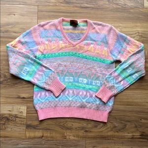 Boston Proper vintage 80’s pastel colorful sweater